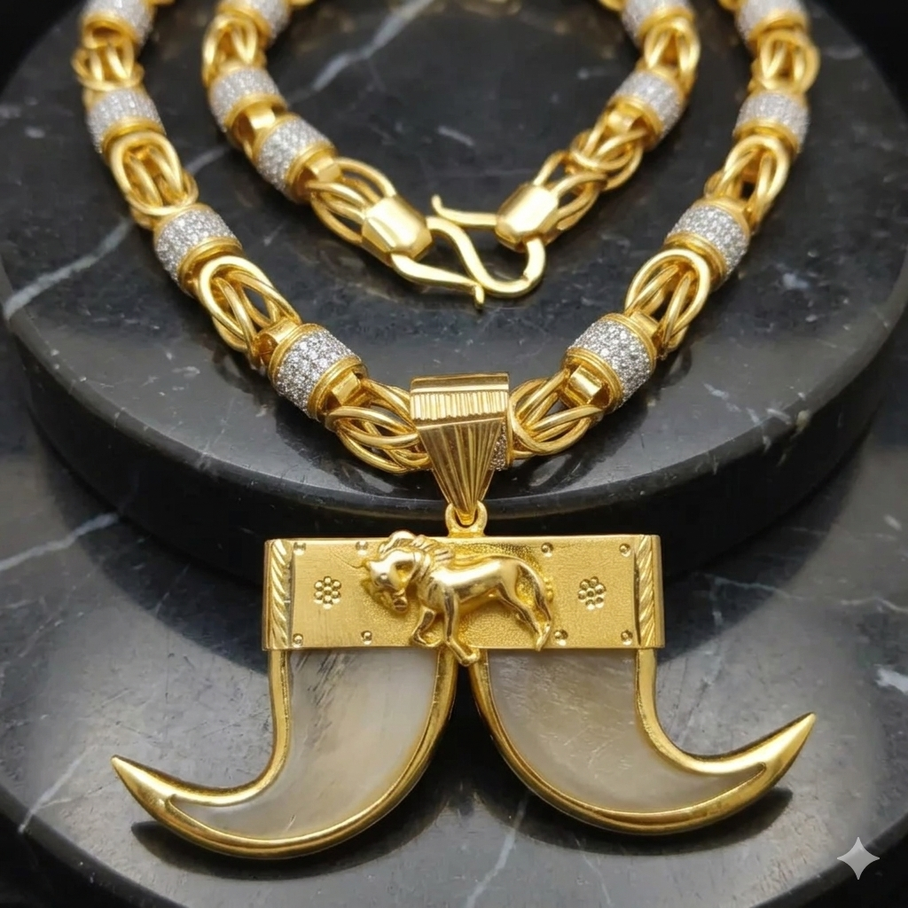 Golden Pride Tiger Claw Chain