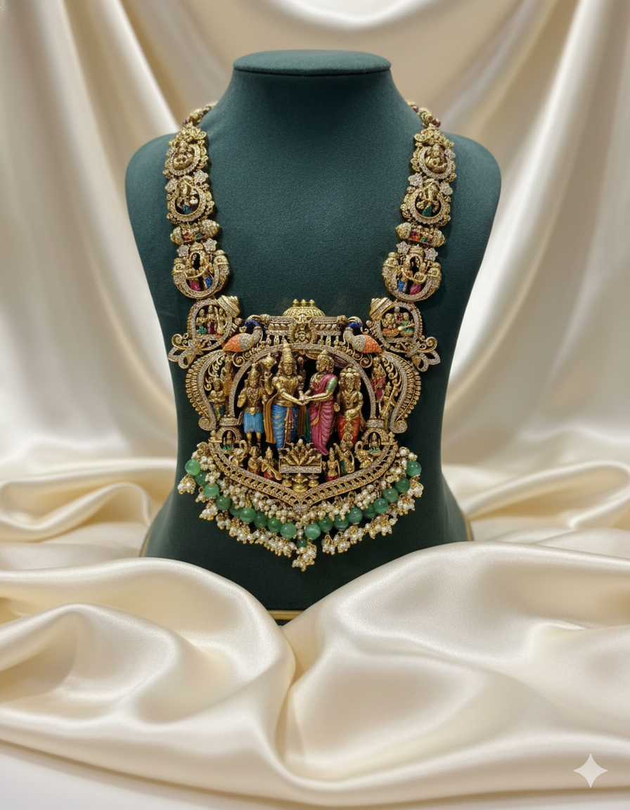 Handpainted Necklace Set