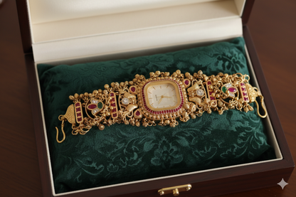 Royal handcrafted beauty 👑✨ Embody vintage elegance with every tick ⌚💛