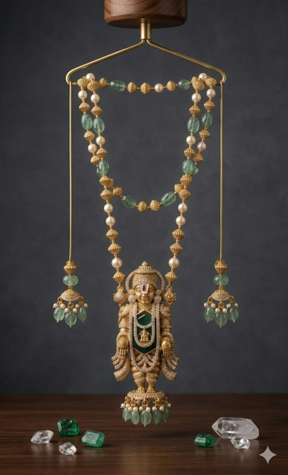 Beautiful Antique Lord Balaji Pendant Necklace