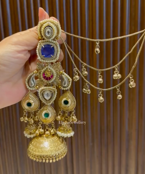 Imperial Ruby-Glow Antique Earrings