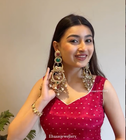 The Rajkumari Heritage Chandbali Jhumkas