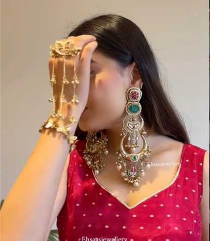 The Rajkumari Heritage Chandbali Jhumkas